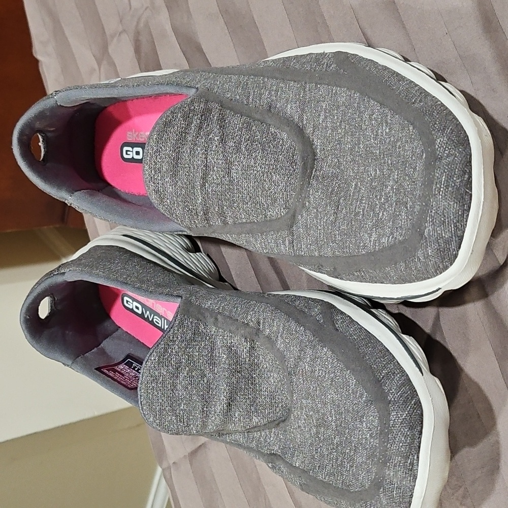 Skechers Gray Women's Slip-On Sneakers